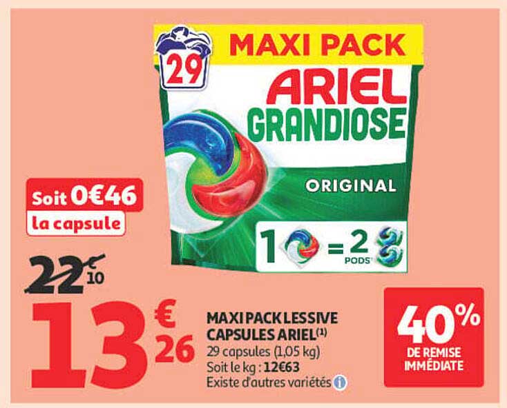 MAXI PACK ARIEL GRANDIOSE ORIGINAL