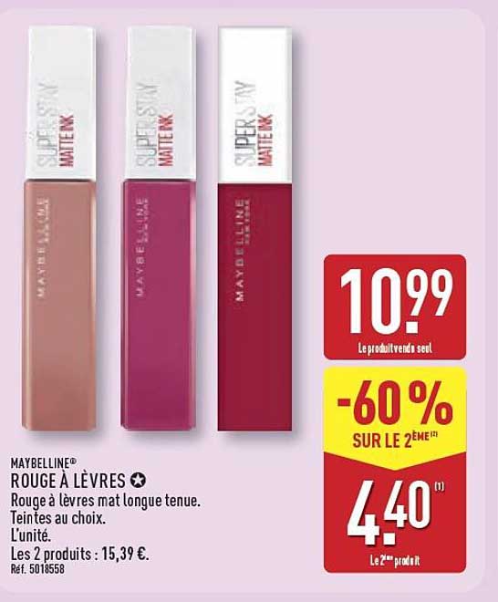 MAYBELLINE ROUGE À LÈVRES