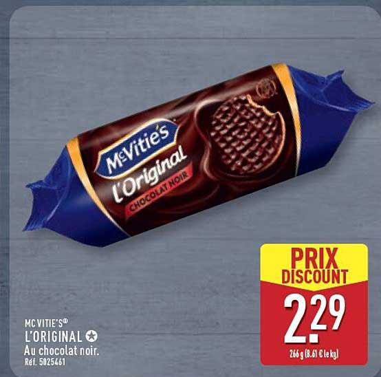 McVitie's L'original au chocolat noir