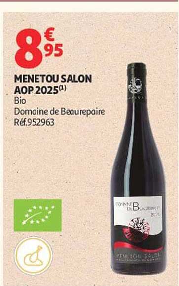 MENETOU SALON AOP 2025(1) Bio Domaine de Beaurepaire Réf.952963