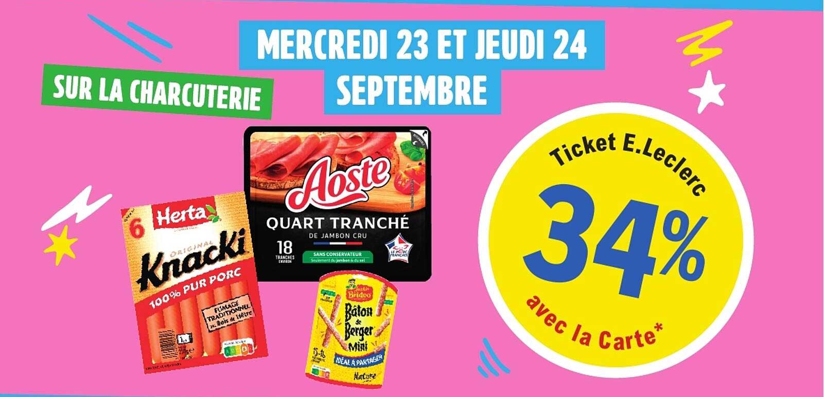 MERCREDI 23 ET JEUDI 24 SEPTEMBRE