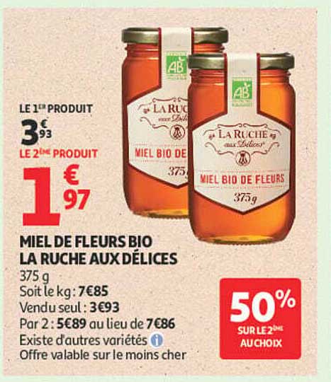 MIEL DE FLEURS BIO LA RUCHE AUX DÉLICES