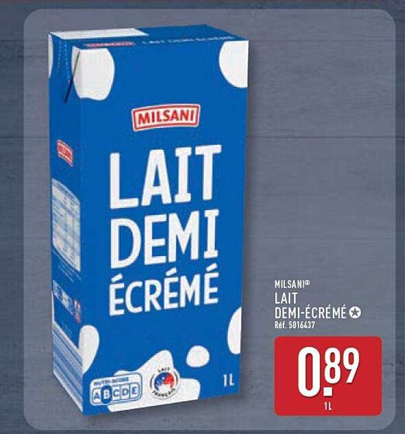 MILSANI LAIT DEMI-ÉCRÉMÉ