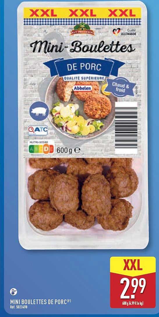 MINI BOULETTES DE PORC
