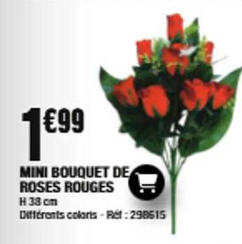 MINI BOUQUET DE ROSES ROUGES
