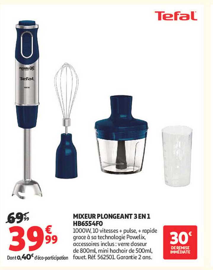 MIXEUR PLONGEANT 3 EN 1 HB6554FO
