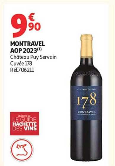 MONTRAVEL AOP 2023(1) Château Puy Servain Cuvée 178 Réf.706211