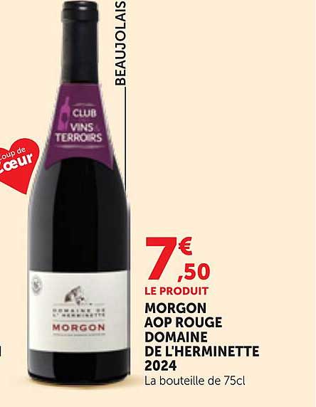 MORGON AOP ROUGE DOMAINE DE L'HERMINETTE 2024