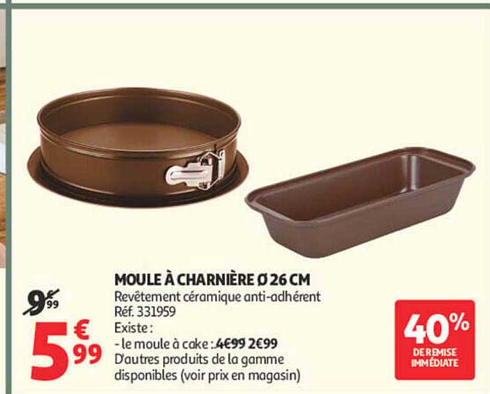 MOULE À CHARNIERE Ø 26 CM