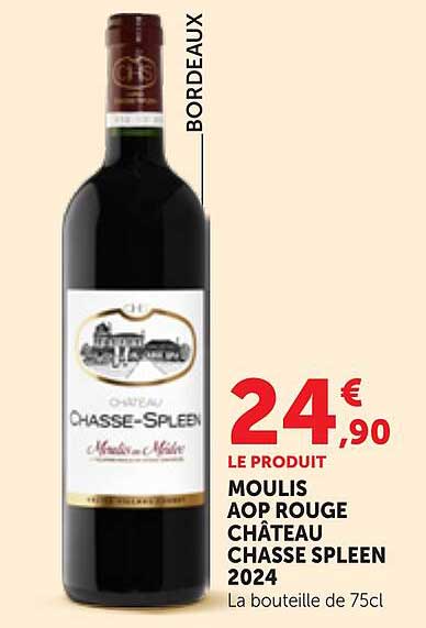 MOULIS AOP ROUGE CHÂTEAU CHASSE SPLEEN 2024
