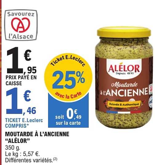 MOUTARDE À L'ANCIENNE “ALÉLOR”