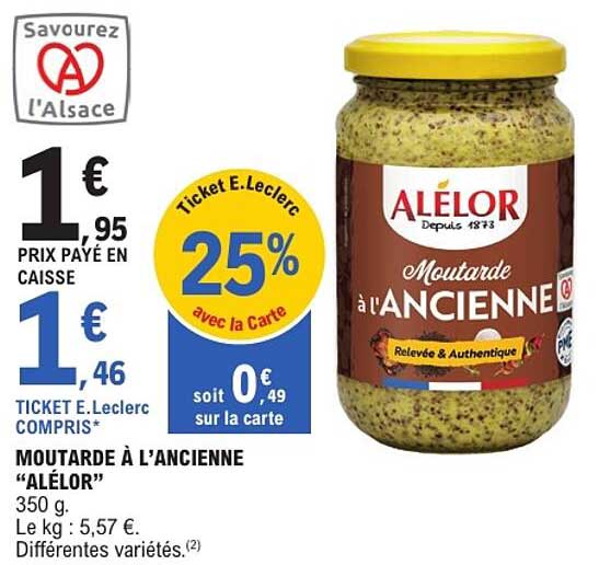 MOUTARDE A L'ANCIENNE "ALÉLOR"