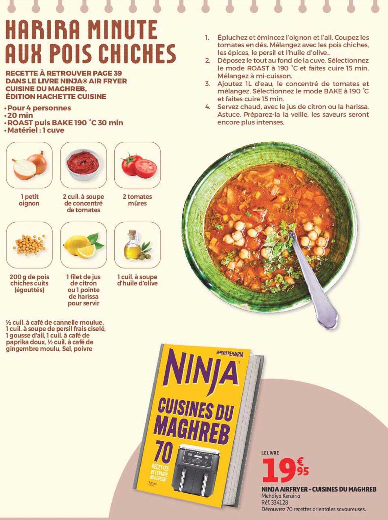 NINJA AIRFRYER - CUISINES DU MAGHREB