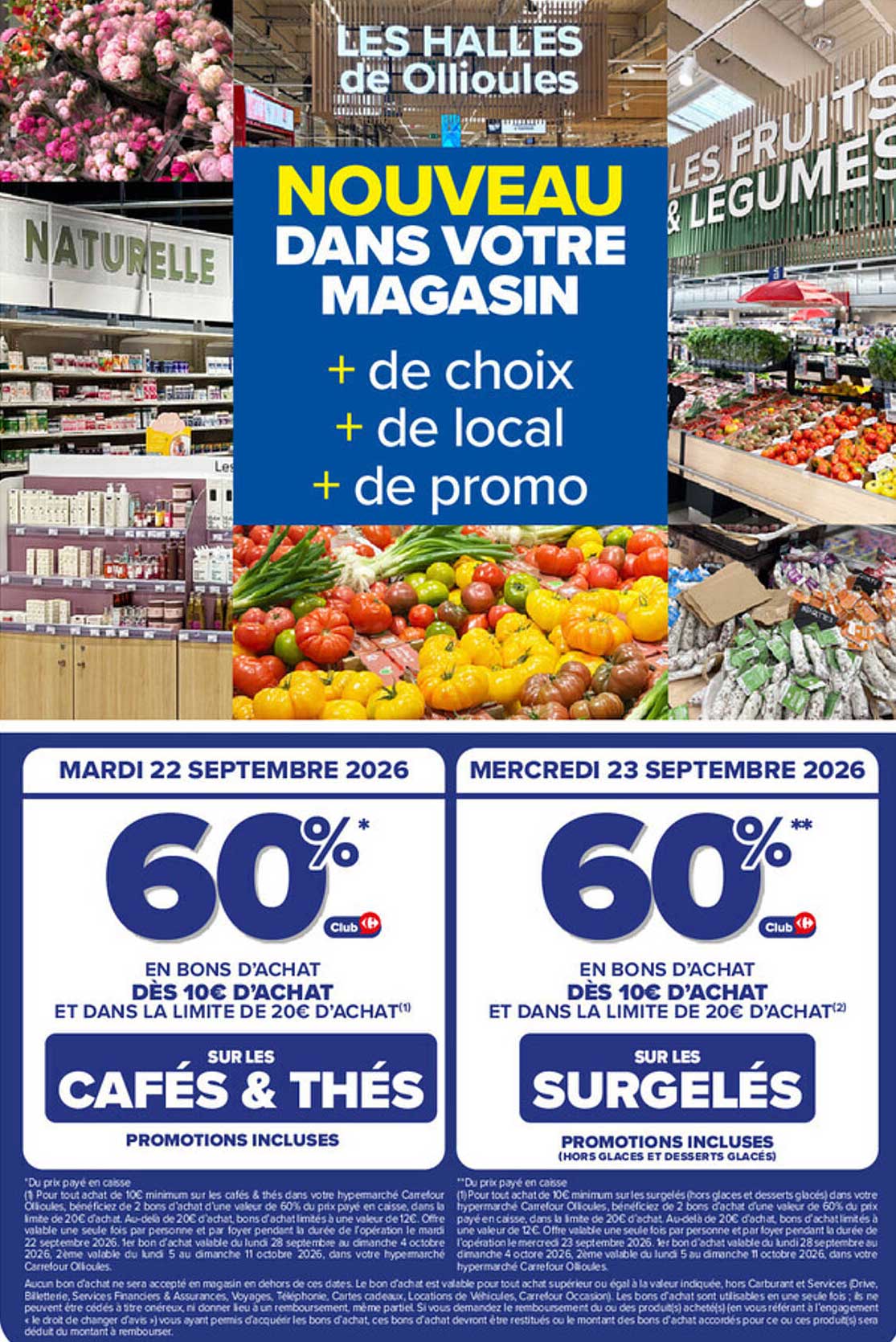 NOUVEAU DANS VOTRE MAGASIN + de choix + de local + de promo