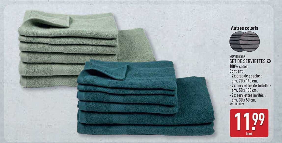 NOVITESSE® SET DE SERVIETTES