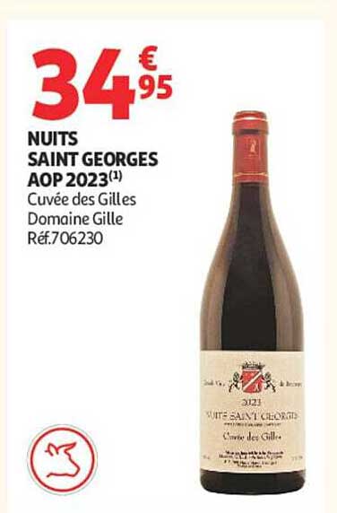 NUITS SAINT GEORGES AOP 2023(1) Cuvée des Gilles Domaine Gille Réf.706230