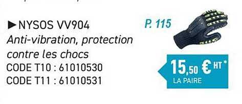 NYSOS VV904 Anti-vibration, protection contre les chocs
