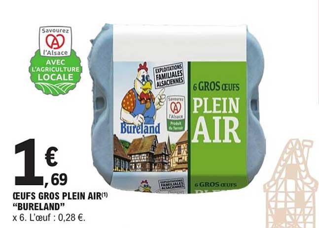 OEUFS GROS PLEIN AIR "BURELAND"