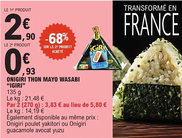 ONIGIRI THON MAYO WASABI “IGIRI”