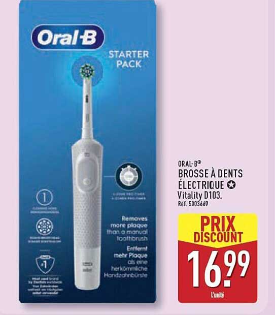 ORAL-B® BROSSE À DENTS ÉLECTRIQUE Vitality D103.