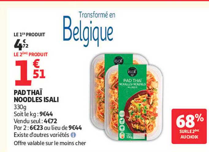 PAD THAÏ NOODLES ISALI