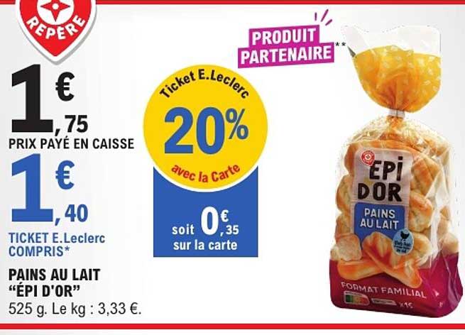 PAINS AU LAIT “ÉPI D’OR”