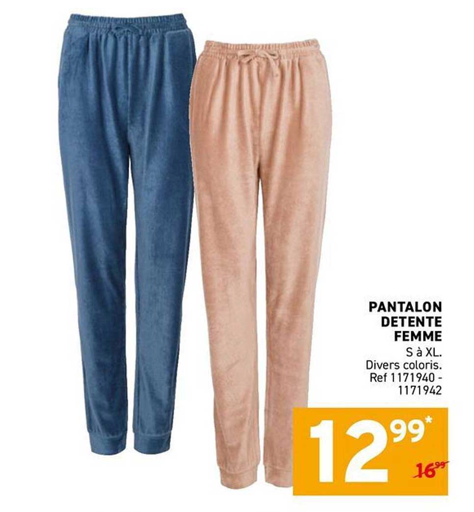 PANTALON DETENTE FEMME