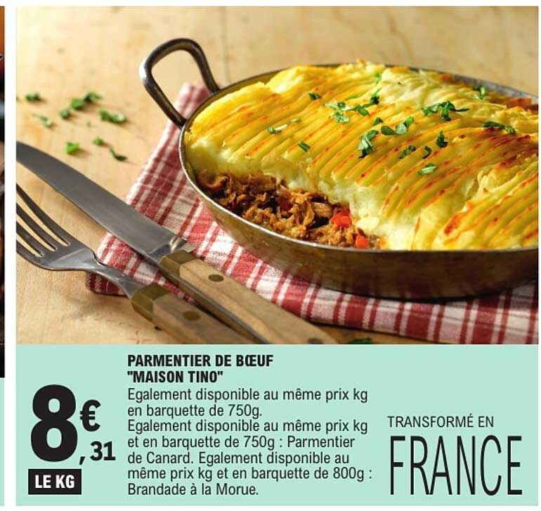 PARMENTIER DE BŒUF "MAISON TINO"
