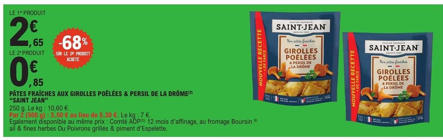 PÂTES FRAÎCHES AUX GIROLLES POÊLÉES & PERSIL DE LA DRÔME “SAINT JEAN”