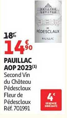 PAUILLAC AOP 2023(1) Second Vin du Château Pédesclaux Fleur de Pédesclaux Réf. 701991