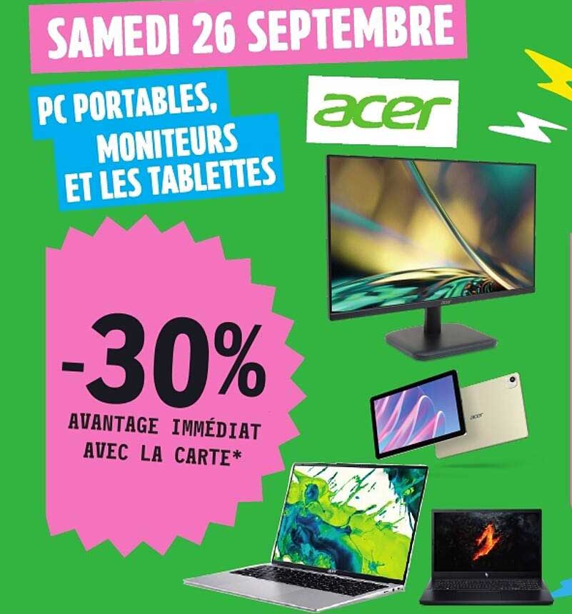 PC PORTABLES, MONITEURS ET LES TABLETTES
