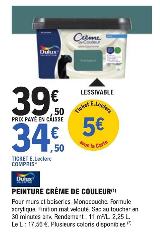 PEINTURE CRÈME DE COULEUR