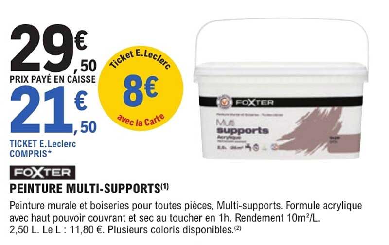 PEINTURE MULTI-SUPPORTS