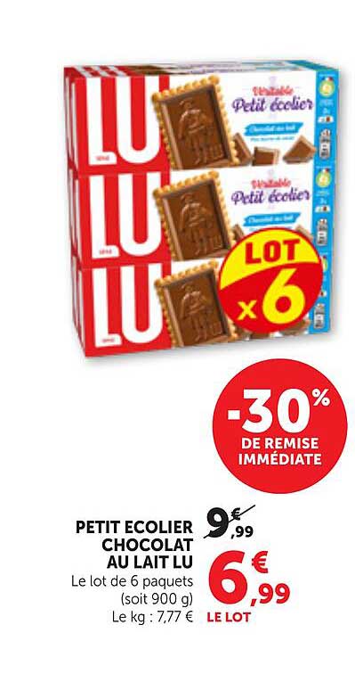 PETIT ECOLIER CHOCOLAT AU LAIT LU