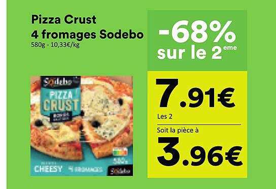 Pizza Crust 4 fromages Sodebo