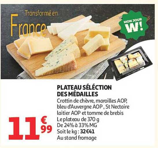 PLATEAU SÉLECTION DES MÉDAILLES
