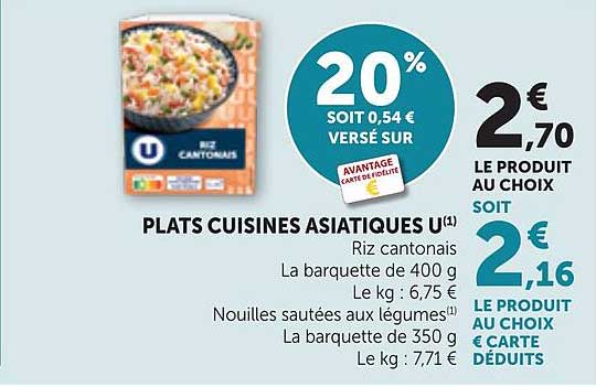 PLATS CUISINES ASIATIQUES U(1)