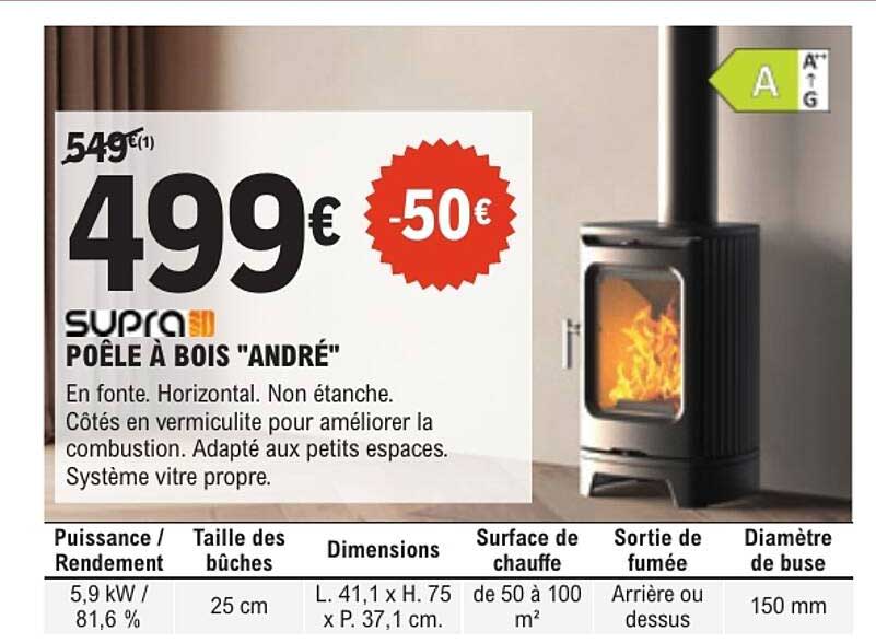 POÊLE À BOIS "ANDRÉ"