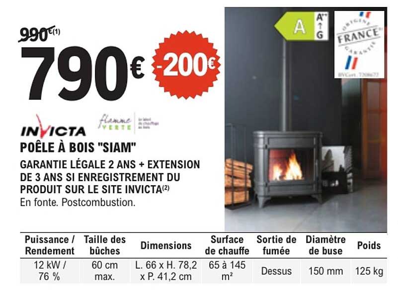 POÊLE À BOIS "SIAM"