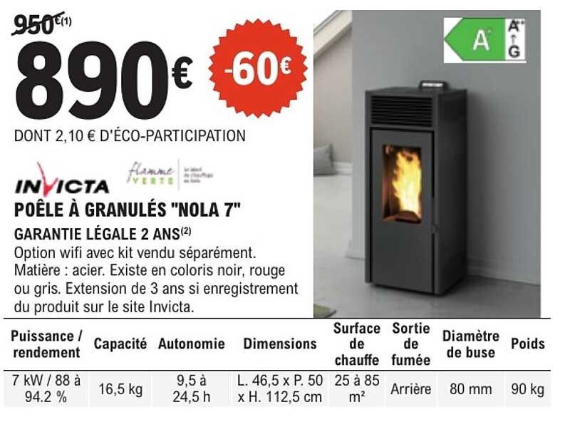 POÊLE À GRANULÉS "NOLA 7"