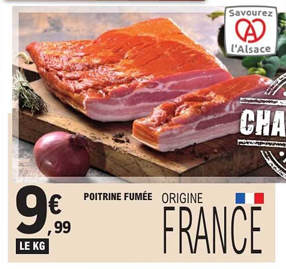POITRINE FUMÉE ORIGINE FRANCE