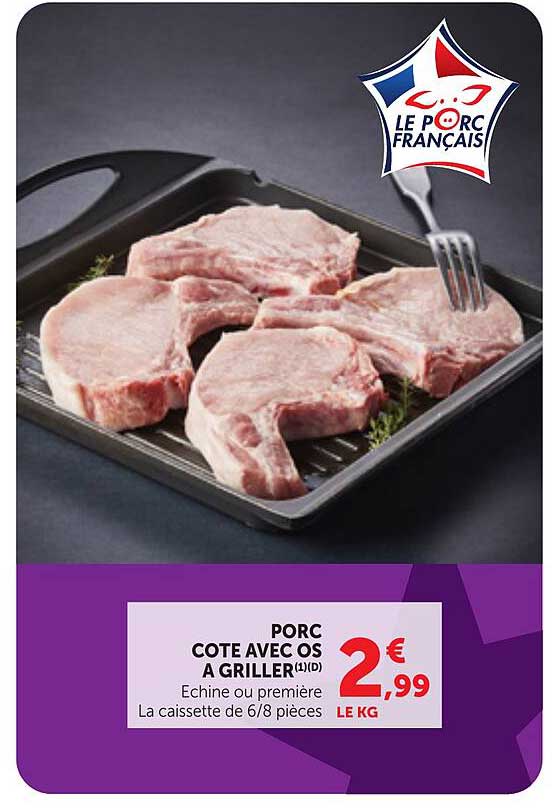 PORC COTE AVEC OS A GRILLER (1)(D)