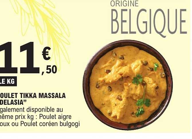 POULET TIKKA MASSALA "DELASIA"