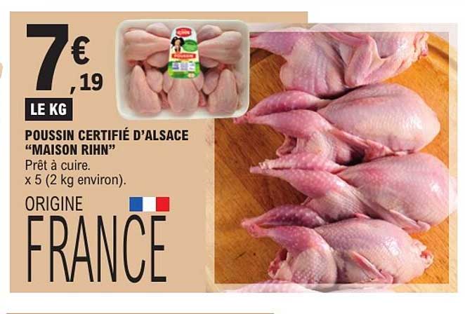 POUSSIN CERTIFIÉ D’ALSACE “MAISON RIHN”