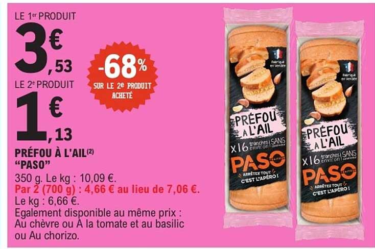 PRÉFOU À L'AIL "PASO"