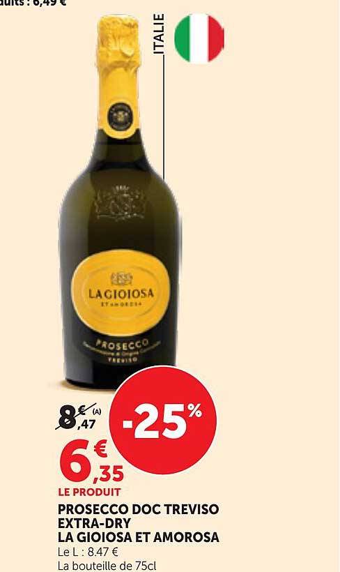 PROSECCO DOC TREVISO EXTRA-DRY LA GIOIOSA ET AMOROSA