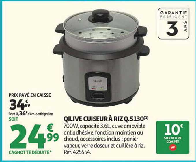 QILIVE CUISEUR À RIZ Q.5130