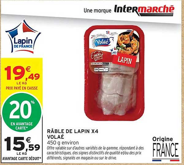 RÂBLE DE LAPIN X4 VOLAÉ