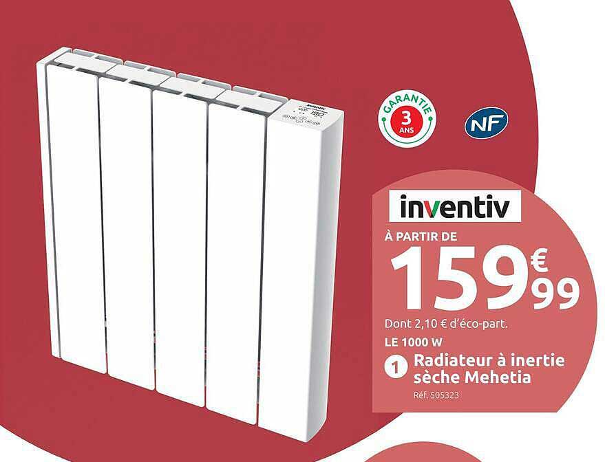 Radiateur à inertie sèche Mehetia