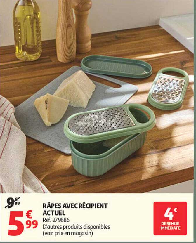 RÂPES AVEC RÉCIPIENT ACTUEL